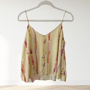Abstract Print Spaghetti Strap Top
